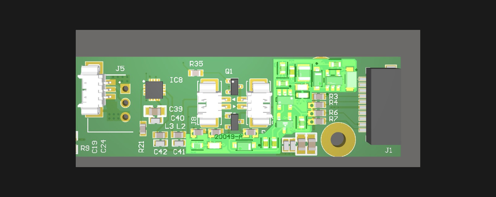 Carte d'adaptation d'alimentation — vue Altium